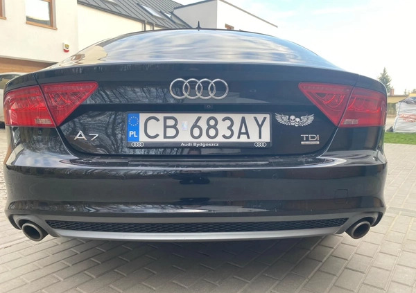 Audi A7 cena 88900 przebieg: 215000, rok produkcji 2014 z Bydgoszcz małe 254